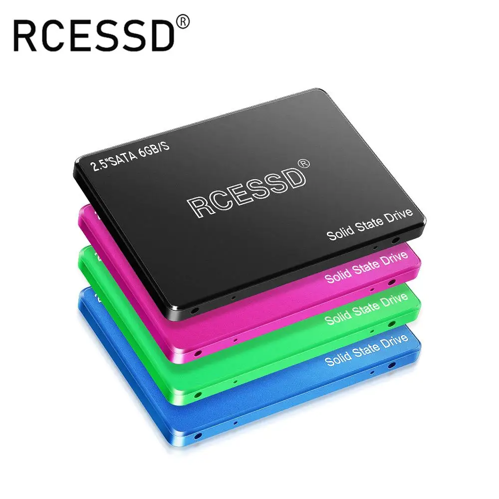 Внутренний твердотельный диск RCESSD жесткий SATA3 2 5 дюйма 128 ГБ 512 для ноутбуков и