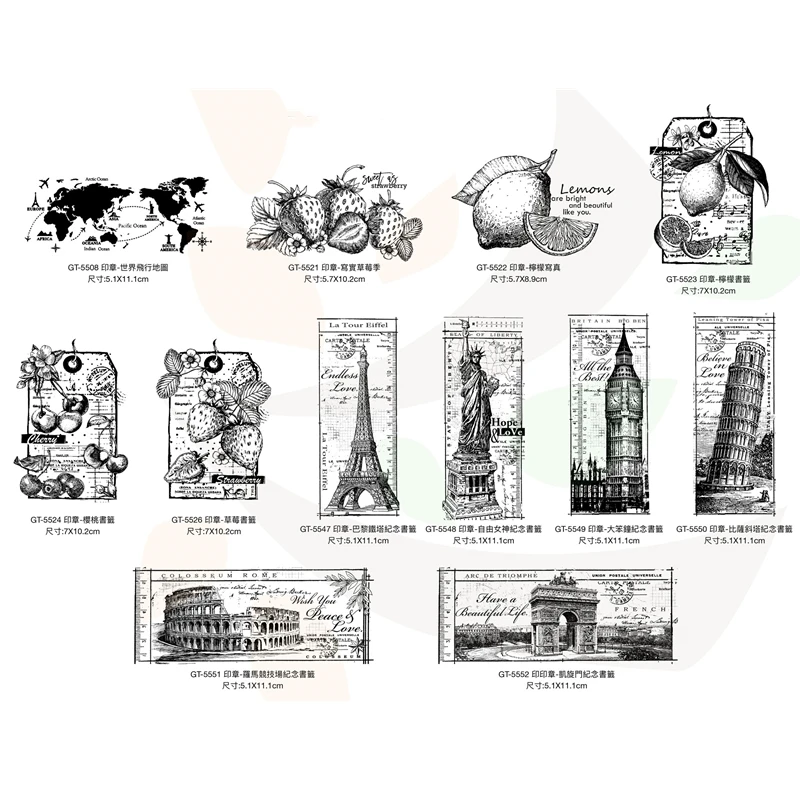 Lady Liberty Seal Classic Style Tulip Arc De Triomphe World Map Landmark Seal Diy Scrapbook Decorative Seal Student Supplies Stamps Aliexpress
