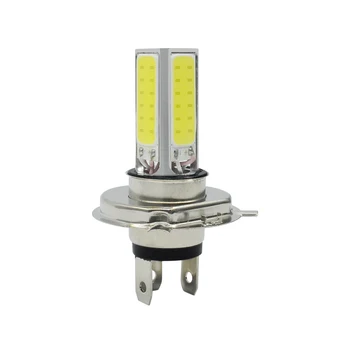 

2pcs H4 Led Bulb Car Fog Lights High Power Lamp COB 4SMD Daytime Running Auto Leds bulbs Car Light 12V 6000K White