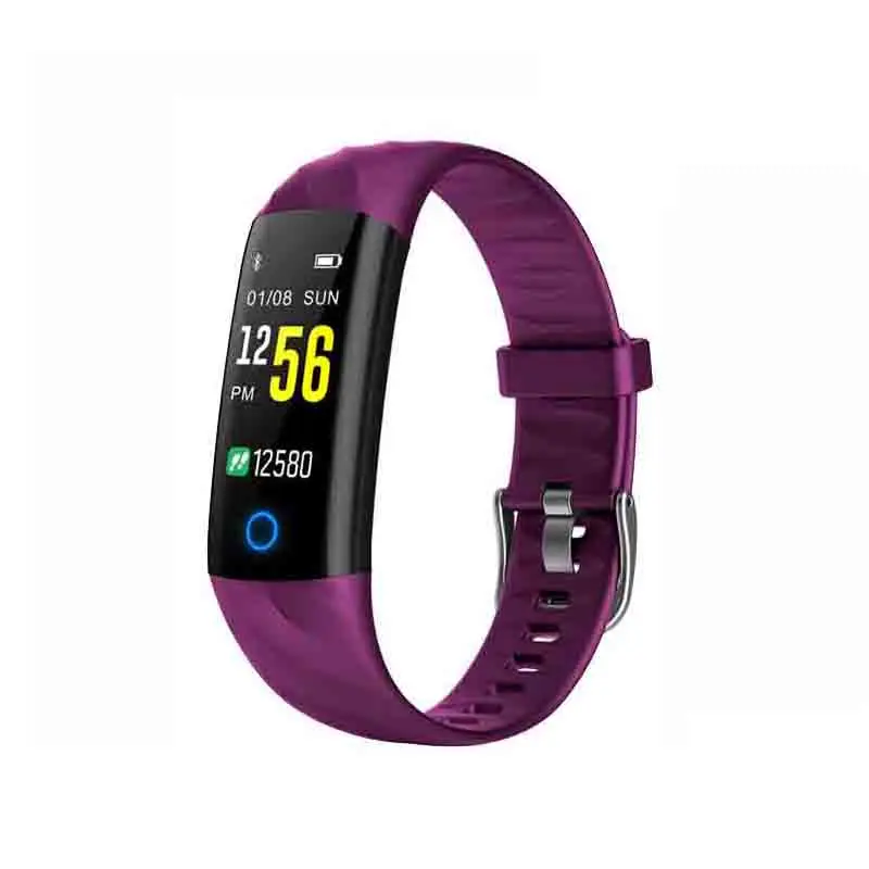 S5 умный браслет фитнес-трекер водонепроницаемый смарт-браслет пульсометр трекер активности крови кислород спорт смарт-браслет - Цвет: Фиолетовый