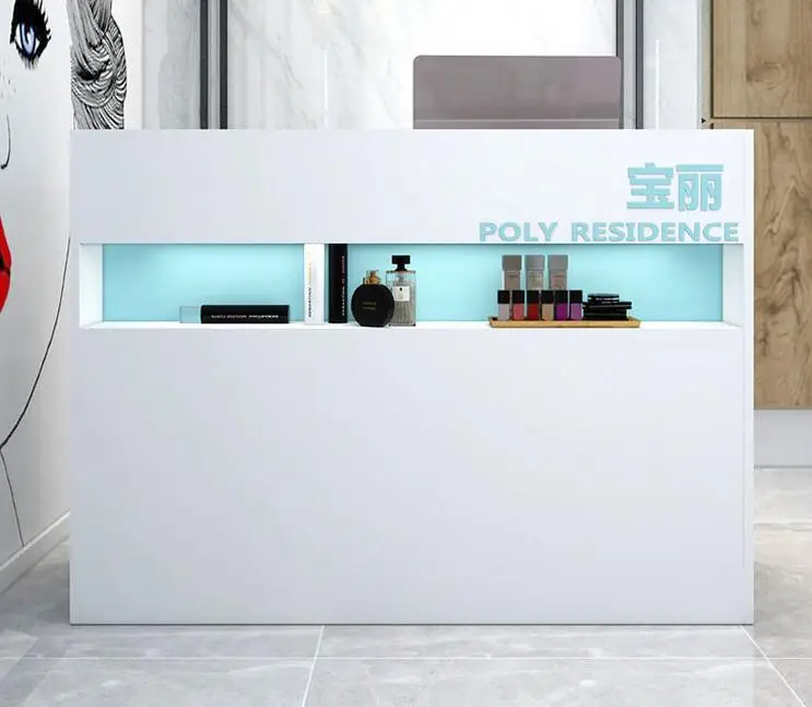 Cashier counter Counter simple modern luxury beauty salon hair salon commercial shop small reception desk counter reception desk