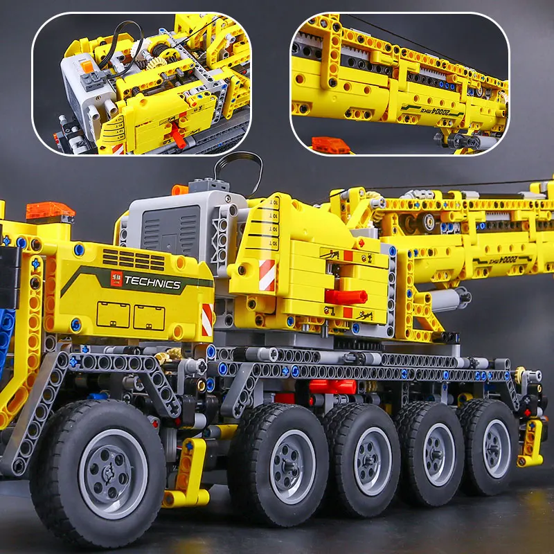 20004-Technic-series-Motor-Power-Mobile-Crane-Mk-II-Car-Model-Building-Kits-Blocks-Bricks-Compatible (2)