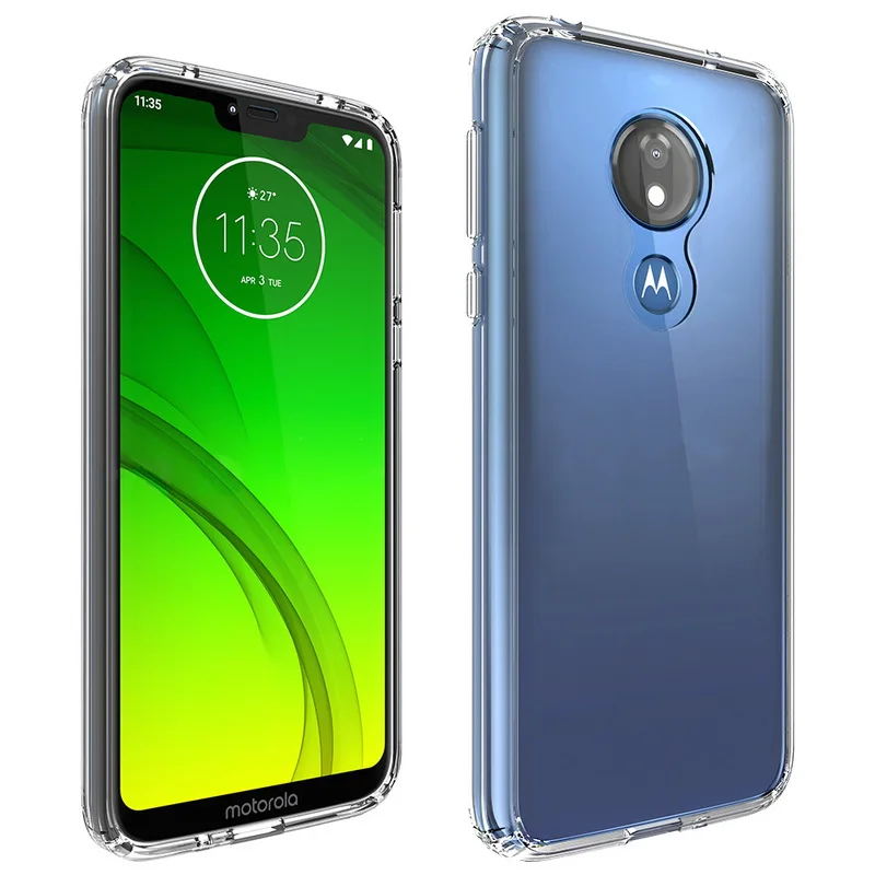 Для Motorola Moto G7 power чехол кристально чистый противоударный ТПУ+ жесткий акриловый чехол на заднюю панель для Moto G7 power чехол для телефона s защитный чехол