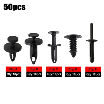 

Nylon Fastener Clip Push pins For Chrysler 300 Doors Mixed Replacement 50pcs Fender