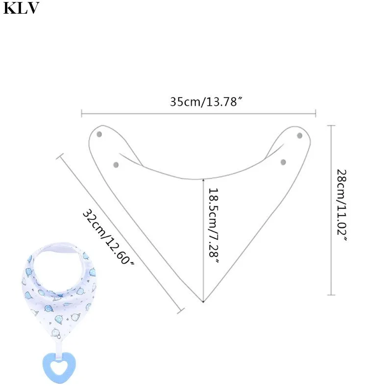 KLV/новорожденных детские нагрудники с не содержащего бисфенол прорезыватель для