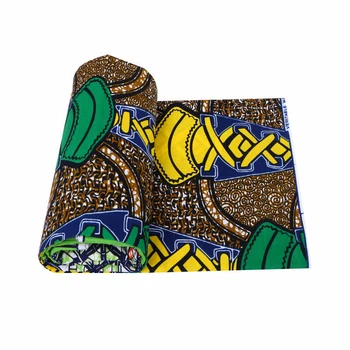 

Africa Print dutch wax Fabric 6 yards Nigeria Ankara Material 100% cotton 2019 Latest African Print wax