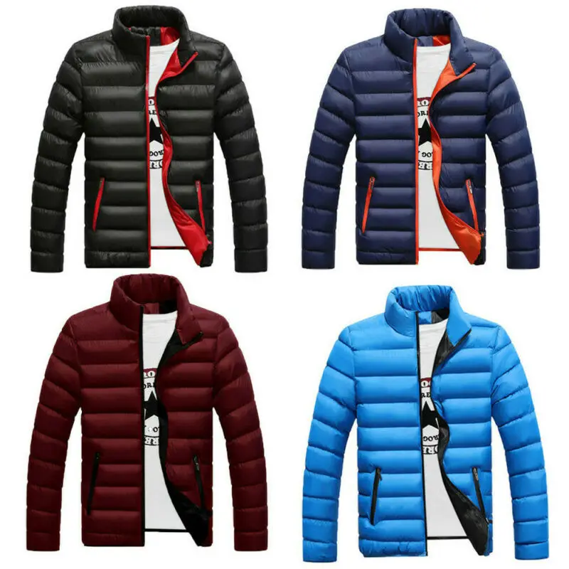 Men Skiing Jackets Parkas Winter Warm Coat Casual Stand Collar Thick Parkas Men Long Sleeve Overcoats Plus Size M-4XL winter jacket ski jacket