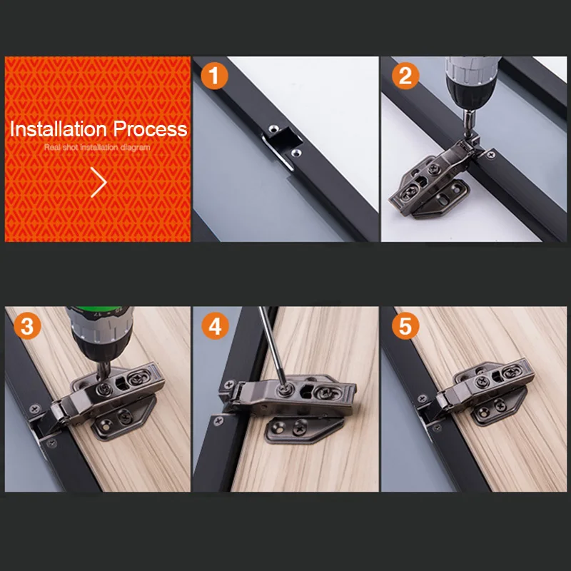 Versatile Metal Aluminum Glass Door Hinge
