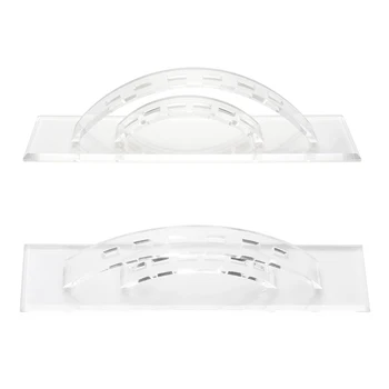 

Tweezers Holder 6 Holes Large Capacity Bathroom Rack Eyelash Storage Transparent Home Practical Display Desktop Acrylic Stand