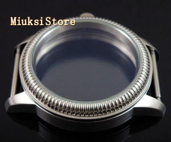 Parnis 44mm Watch Classic Retro CASE steel special scratch proof mineral glass fit 6497 6498 movement P111