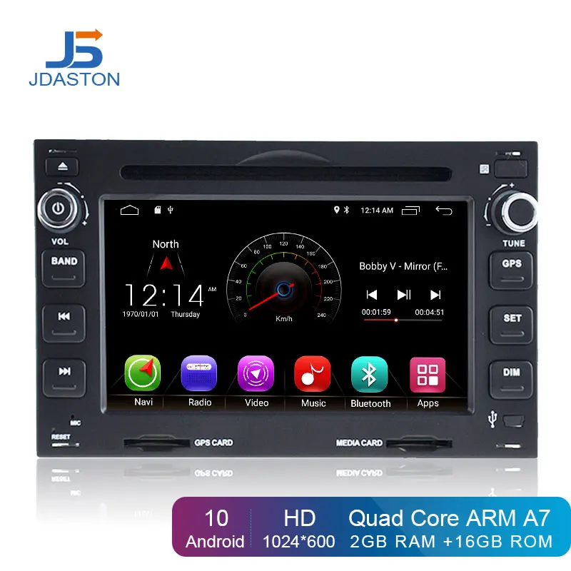 JDASTON ANDROID 10 автомобильный dvd-плеер для Фольксваген Пассат Б5 MK5 Гольф транспортер поло 2 Din Автомобильный Радио Мультимедиа gps Navi RDS