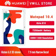 Huawei MatePad 10,4 zoll Tablet PC kirin 810 Octa Core Android 10 GPU Turbo Multi-bildschirm 7250mAh