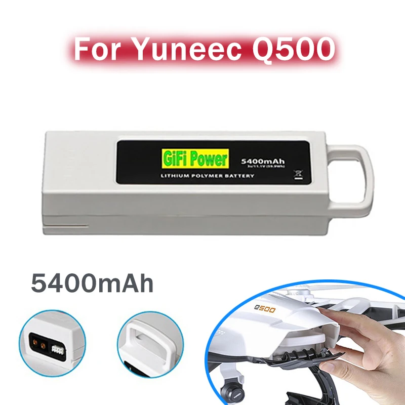 4K W Q500+ Yuneec Li-Po batterie rechargeable 5400 mAh pour Q500 G 