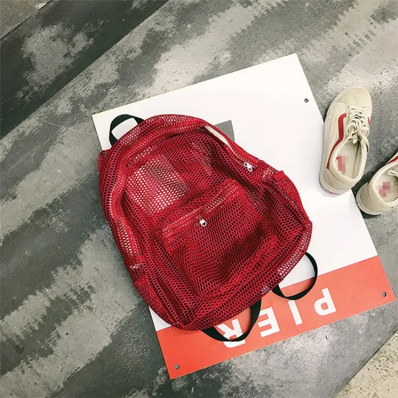 1pc Swimming Bags Transparent Clothes Backpack Sports Travel Storage Bags 6 Styles