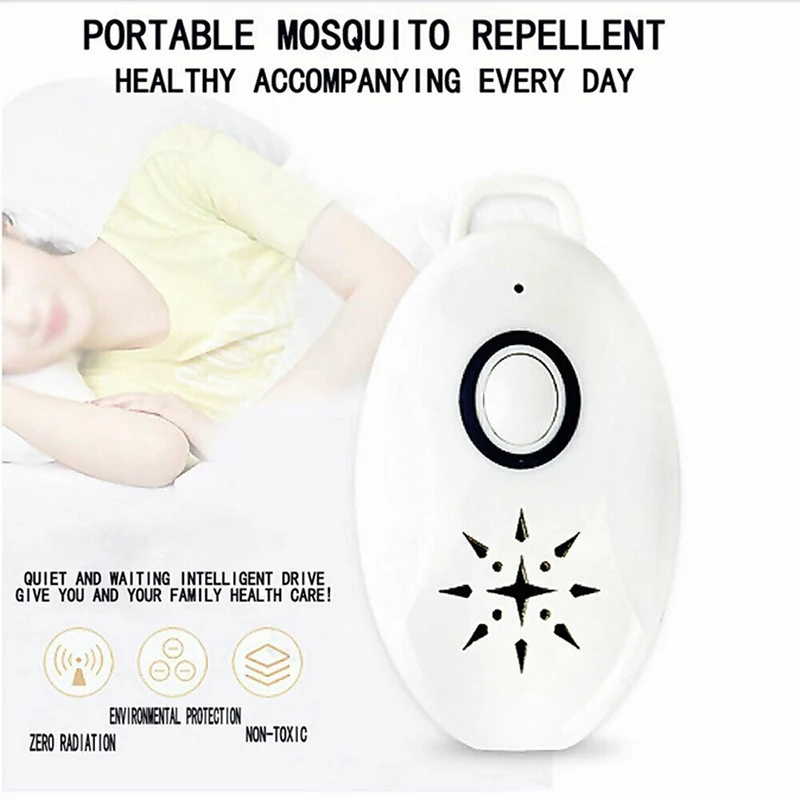 New Ultrasonic Flea Tick Repeller Mini Portable Ultrasonic Pest Reject Mosquito Mouse Killer Portable Ultrasonic Mosquito Killer