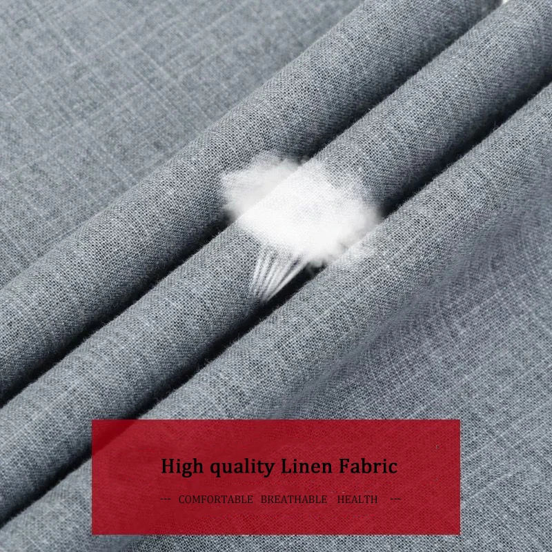 Men Trousers Casual Linen Pants - Image 4