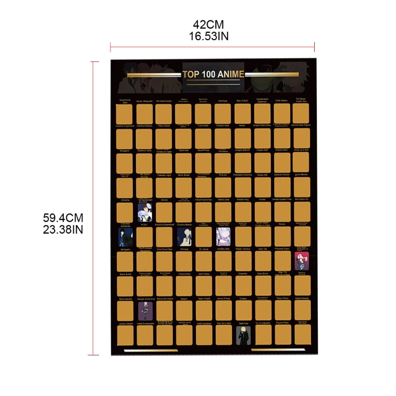 Новинка 2022, Топ 100, аниме постер с царапинами, аниме постер с ведром, список аниме, постер для украшения дома