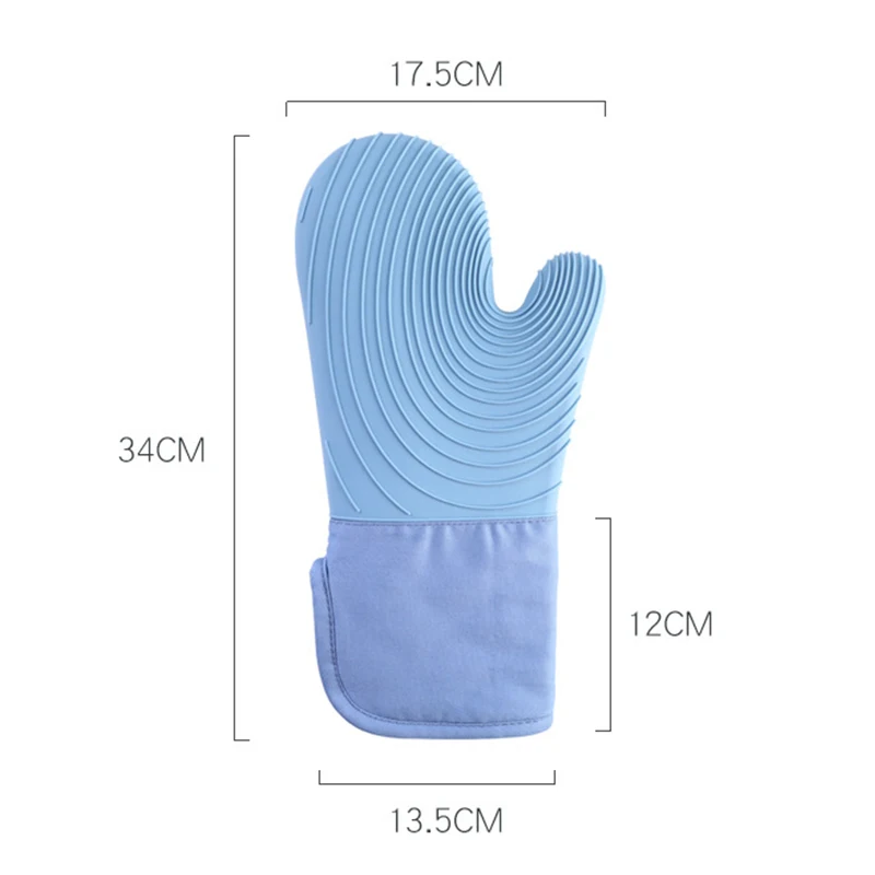 Dropship 1pc Silicone Oven Mitts; Heat Insulation Pad; Nordic