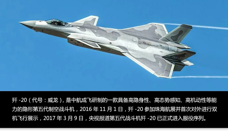 Специальный скрытый 1: 72 J-20 модель самолета J20 из сплава, модель самолета боя Сделано в Китае