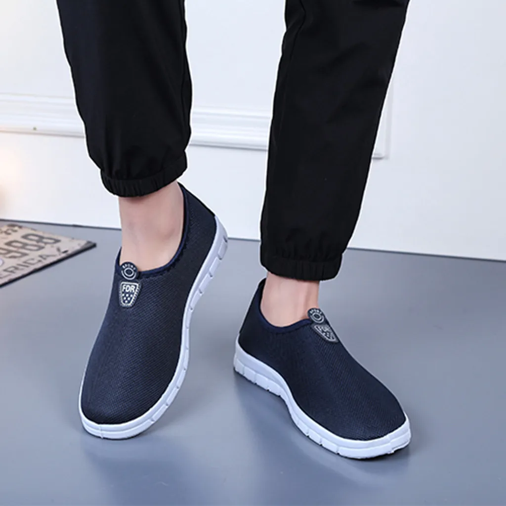 New Men's Casual Slip-On Sport Shoes Sneakers Comfortable Footwears Loafers for Men Mesh Zapatillas Hombre | Обувь