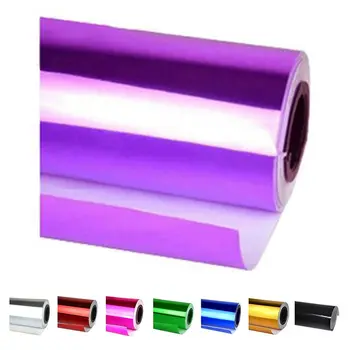 

Chrome Mirror Vinyl Film Wrap Sticker Decal Stretchable Reflective 152x20cm gold