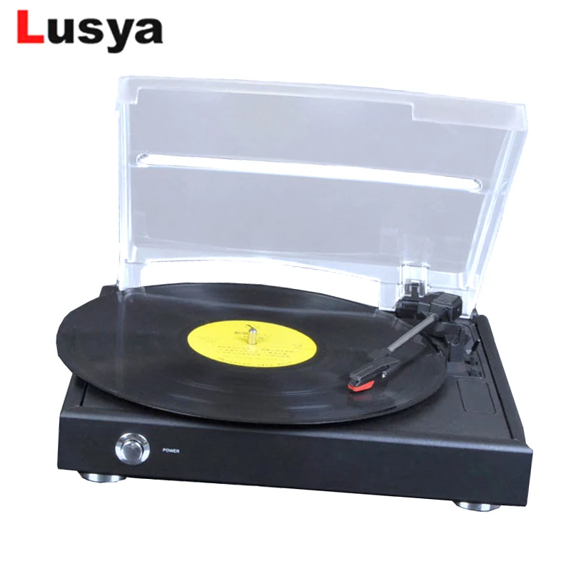 

3 Speed 33, 45, 78 RPM Record Player Antique Gramophone Turntable Disc Vinyl Audio player USB AUX output T0973