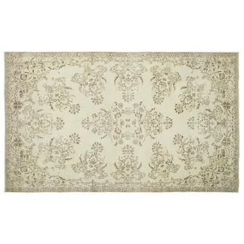 

Handmade Beige Vintage English English Area Rug 213x350 Cm-6'12''X11'6''