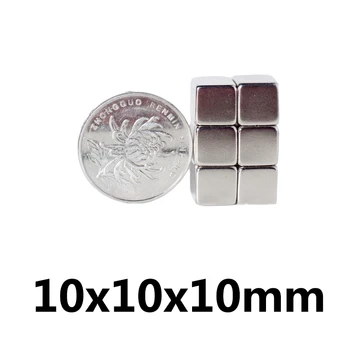 

10/20/50 pcs 10x10x10mm Square Magnets Neodymium Magnet 10x10x10mm Permanent NdFeB Block Super Strong Magnet 10*10*10mm