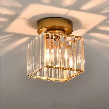 

Crystal aisle lights simple modern ceiling light for entrance corridor porch corridor surface mounted ceiling lamp