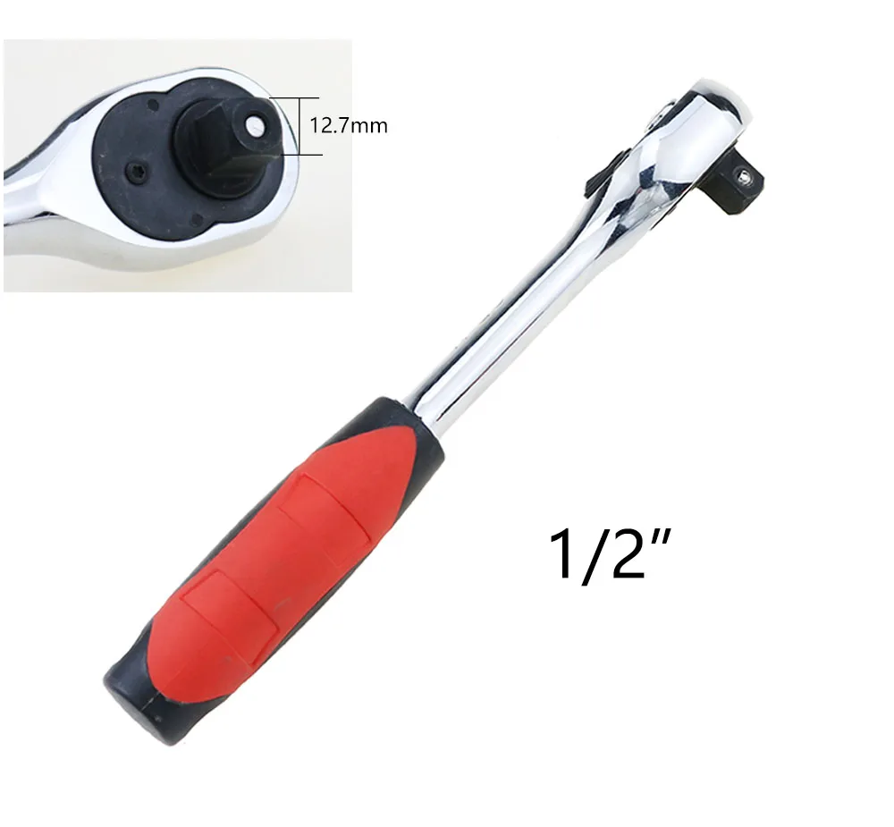Динамометрический ключ с храповой ручкой, регулируемый гаечный ключ, телескопические гаечные ключи, гибкие инструменты для ремонта автомобиля, ручные инструменты - Цвет: 1-2 inch