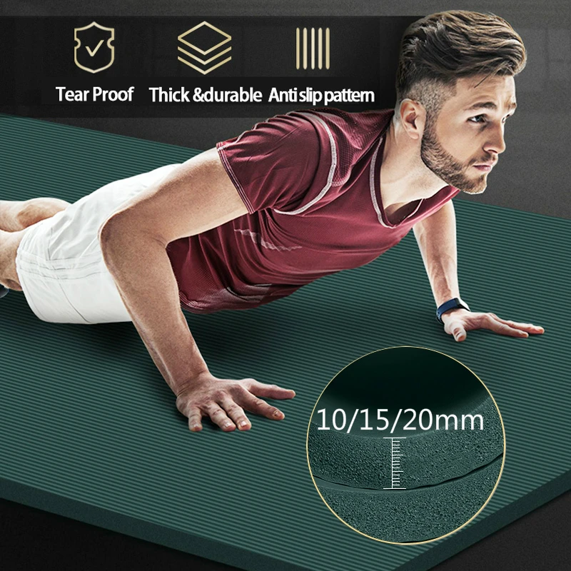 Tapis de Yoga épais et Durable de 15 MM, tapis de sport pour