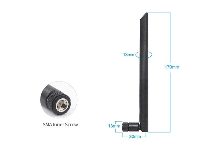 2 шт./лот 433 МГц 3dBi 50 Ом Wifi антенна Гибкая TX433-JKD-20 резиновая антенна SMA-J интерфейс TPEE широкоугольный чистый медь