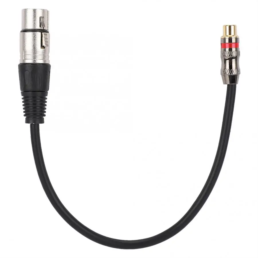

For RCA Female to XLR Female Zinc Alloy for RCA Interface Audio Adapter Cable Patch Cord 30cm