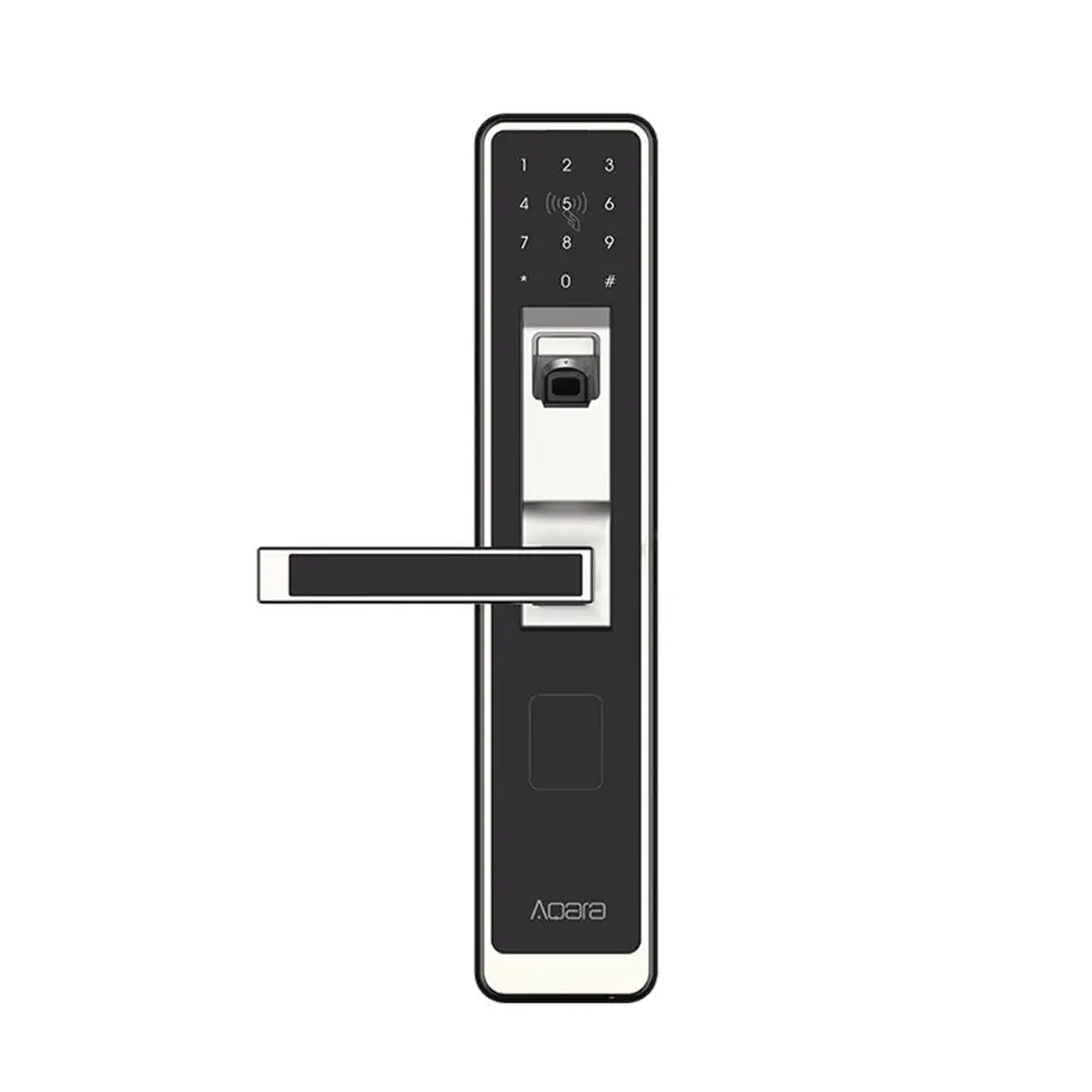 Aqara S1 умный Дверной сенсорный замок ZigBee соединение для домашней безопасности анти-подсмотреть дизайн Поддержка IOS Android пароль отпечатков пальцев