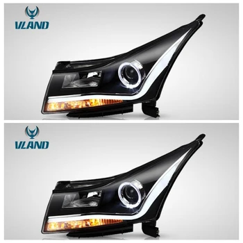 

Vland factory for car head light for Cruze LED head lamp 2010 2014 with turn signal+DRL+angel eyes
