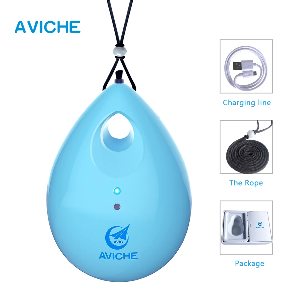 Personal Rechargeable and Portable Air Purifier Negative Ion Generator Purifies Air Eliminating Germs, Dust, Viruses, Bacteria - Цвет: Blue