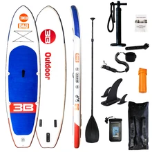 SUP Inflatable Stand Up Paddle Board SupBoard Surfboard Kayak Surf set 11’*33‘’*6‘’ with Backpack,leash,pump,waterproof bag,fins