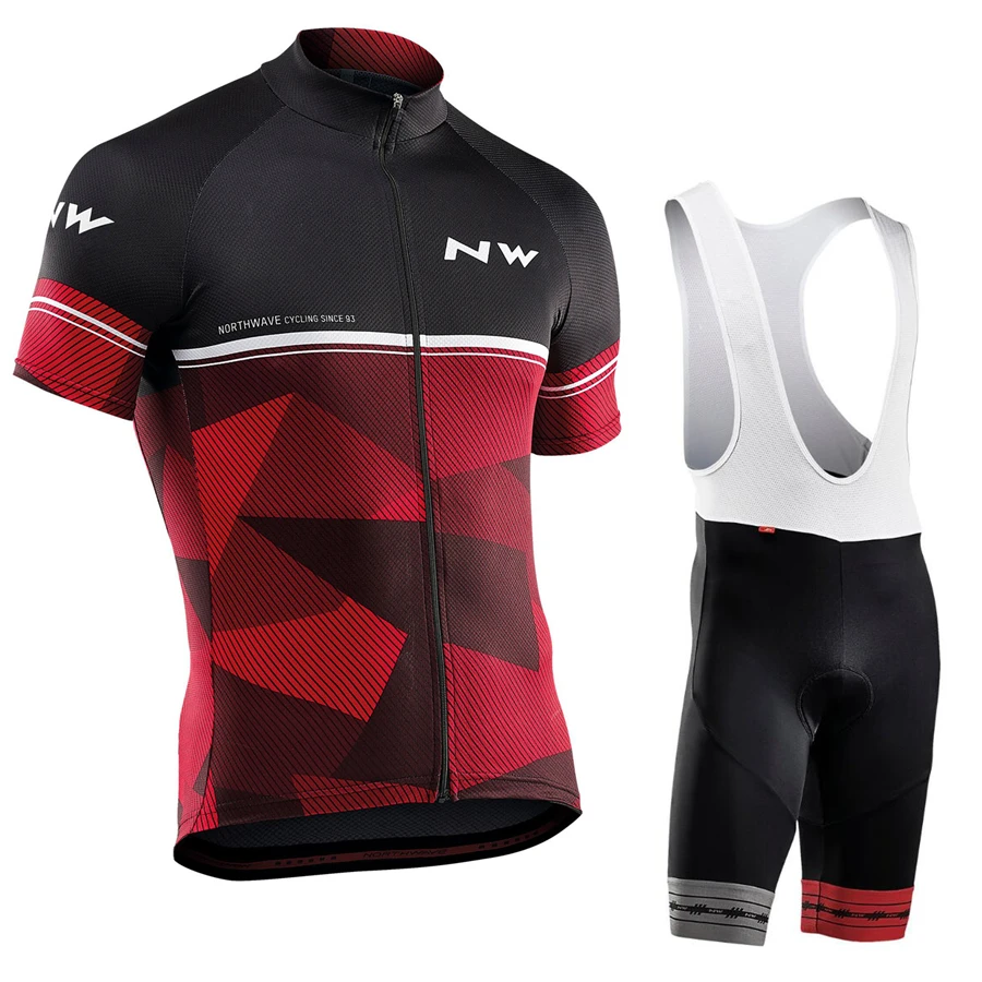 Northwave Лето Велоспорт Джерси для мужчин с коротким рукавом набор Майо нагрудник шорты велосипедная одежда спортивная одежда рубашка костюм NW - Цвет: Pic Color