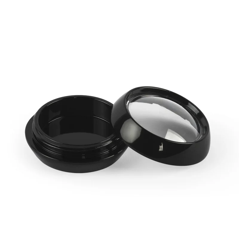 

Mini 5g Empty Cream Jar Black White Refillable Cosmetic Container Sample Makeup Facial Cream Emulsion Container 50 pcs/lot