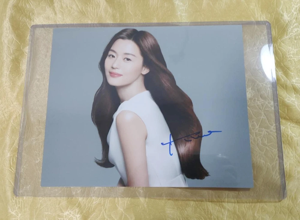 全智贤 10寸签名照