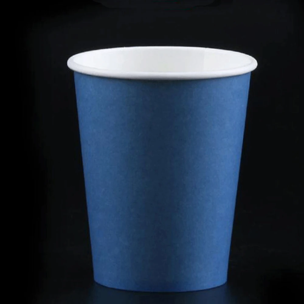 Dark blue 10 шт., вечерние одноразовые бумажные стаканчики для сока, декоративные стаканчики для детского дня рождения, свадьбы, пикника - Цвет: Dark blue
