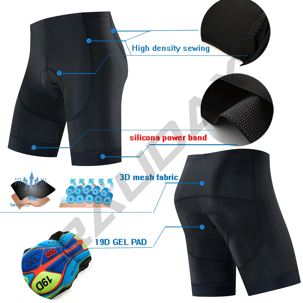Cycling Bib Shorts Cycling Shorts Raudax Summer Men Cycling Bib Shorts Downhill Mountain MTB Road Bike Shorts Cycling Licra Bermuda Ciclismo
