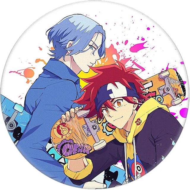 Anime SK8 The Infinity Cosplay Badge Miya RekI Snow Cherry Blossom Brooch Pin Accessories For Clothes Backpack Decoration gift 17