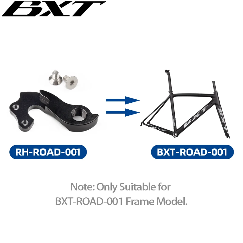 BXT Carbon Bike Frame Rear Hook Suitable for BXT-ROAD-001 BXT-ROAD-035 BXT-MTB-001 Bicycle Frame Model 9mm QR Rear Hanger bike rear hook