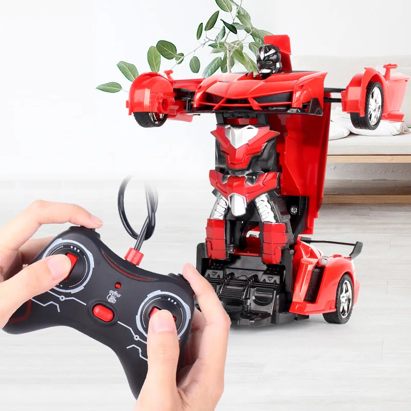 Goedkoop Rc Auto Transformator Vechten Speelgoed Gift Sport Auto Robots Transformatie Rc Auto Afstandsbediening Auto Transformeren Drift Speelgoed Voor Jongen