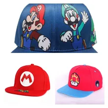 Anime juego Super Luigi hermanos Cosplay sombrero niños adultos estudiante de gorro de hip hop sombrilla sombrero de béisbol