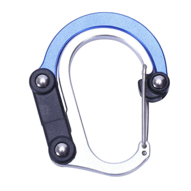 

1Pcs Aluminum Alloy Snap Carabiner D-Ring Key Chain Clip Keychain Hiking Camp Mountaineering Hook Climbing Accessories