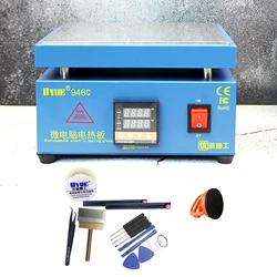 UYUE 946C – Station de préchauffage 200 W, écran numérique LCD 200x800mm, appareil de chauffage, plaque chauffante, remplacement d'écran 