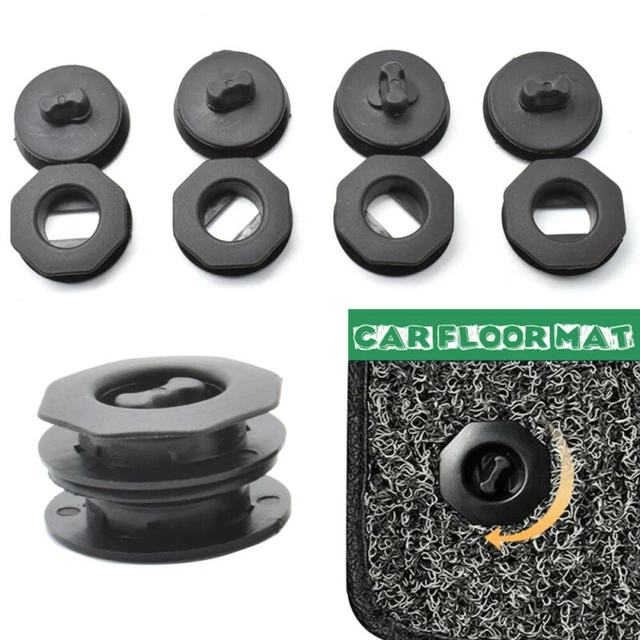 Pinces de fixation universelles pour tapis de sol de voiture, 4 ensembles  de supports de fixation