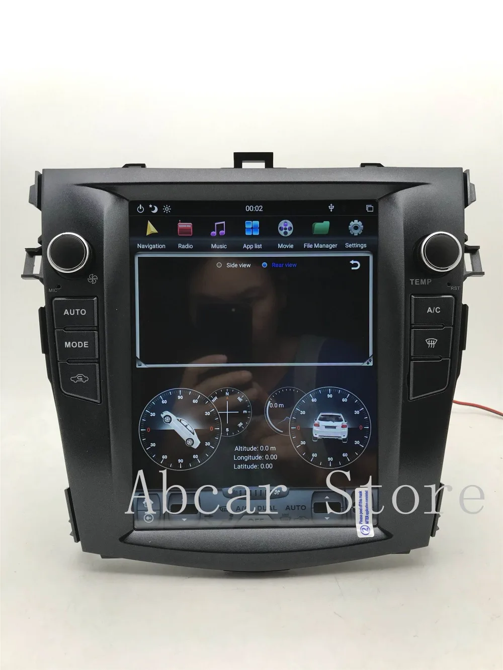 10,4 ''Tesla стиль Android 8,1 автомобильный dvd-плеер gps навигация для Toyota Corolla 2006-2013 головное устройство стерео px6 carplay радио ips